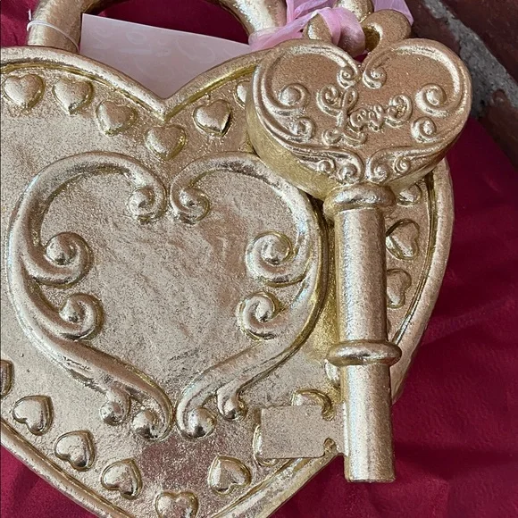 Rachel Zoe Gold Heart Lock with Key Design - Picture 6 of 10